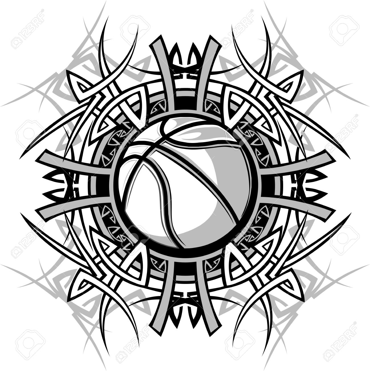 1299x1300 Baseball Clipart Tribal