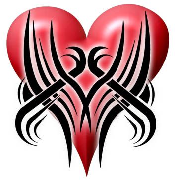 353x363 17 Best Tribal Heart Tattoo Designs Images Cake