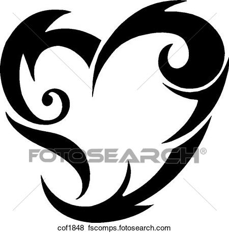 450x458 Stock Illustration Of A Black And White Version Of A Tribal