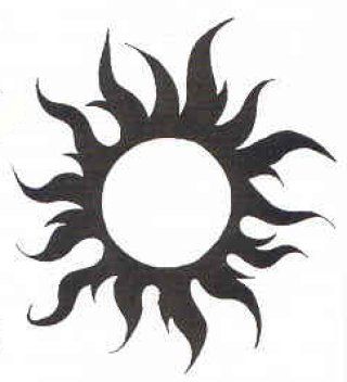 320x352 Free Tribal Sun Clipart
