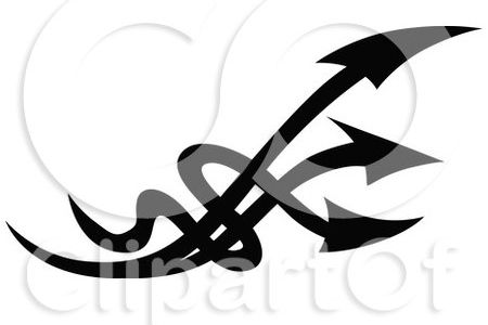 450x300 Tribal Arrow Clip Art Black And White