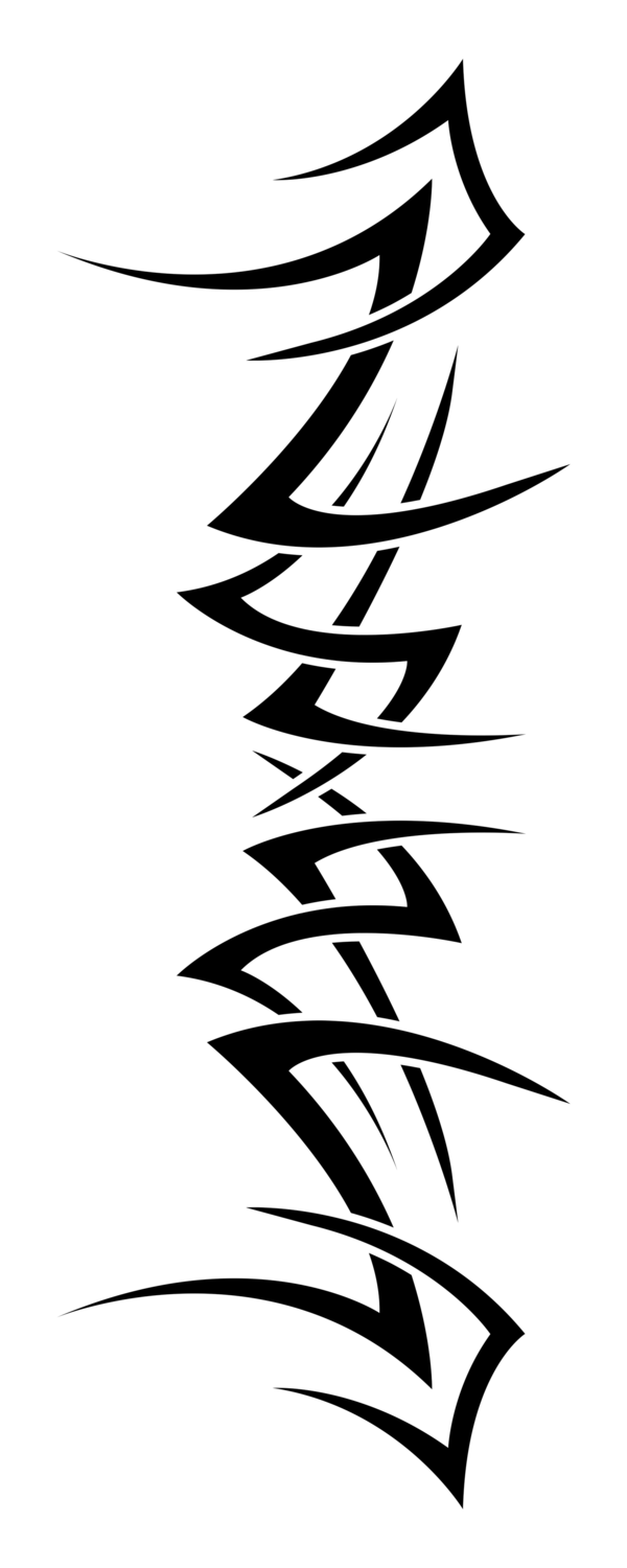 600x1500 Tribal Clipart