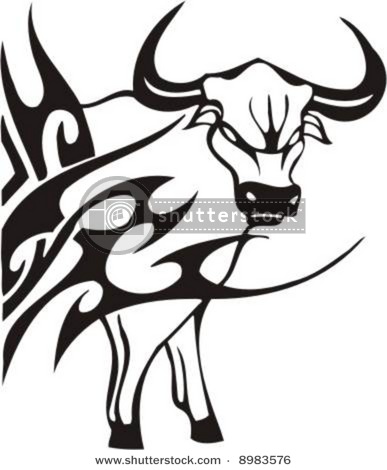 387x470 Tribal Flame Clipart