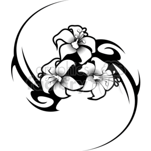 300x300 Tribal Clipart Flower