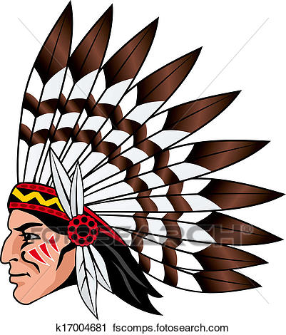 401x470 Clipart Of Native American People K17004681