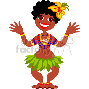 300x300 Royalty Free A Woman Dressed In A Tribal Costume Dancing 156889