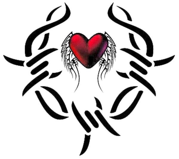 600x533 Heart Tattoos Png Transparent Images Png All