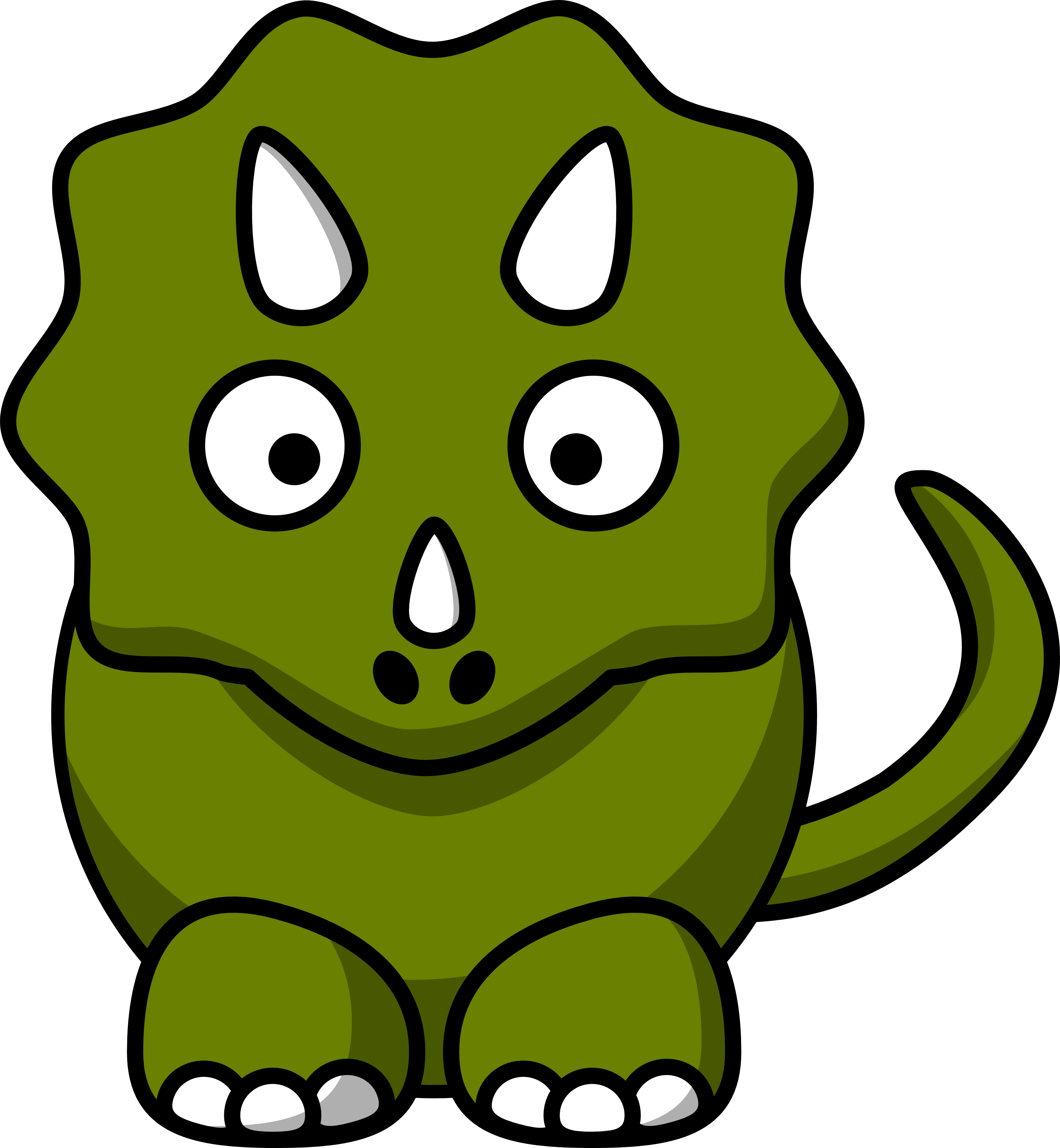 3333x3608 Triceratops Clipart Drawing