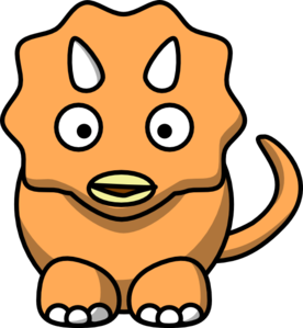 276x299 Baby Dinosaur Clipart Studiofibonacci Cartoon Triceratops Clip