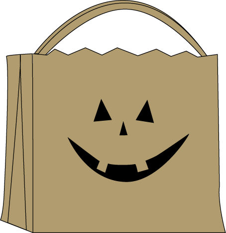 454x467 Trick Or Treat Bag Clip Art