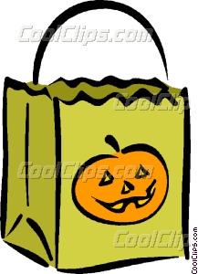 217x300 Trick Or Treat Bag Vector Clip Art