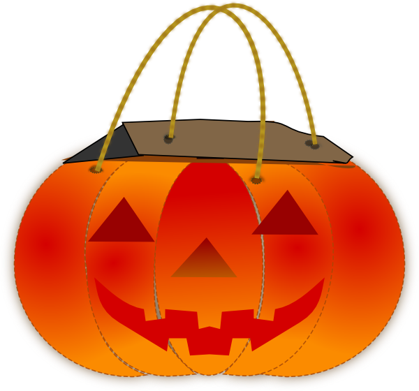 600x560 Trick Or Treat Pumpkin Bag Clip Art