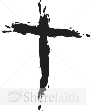318x388 Splatter Cross Cross Clipart