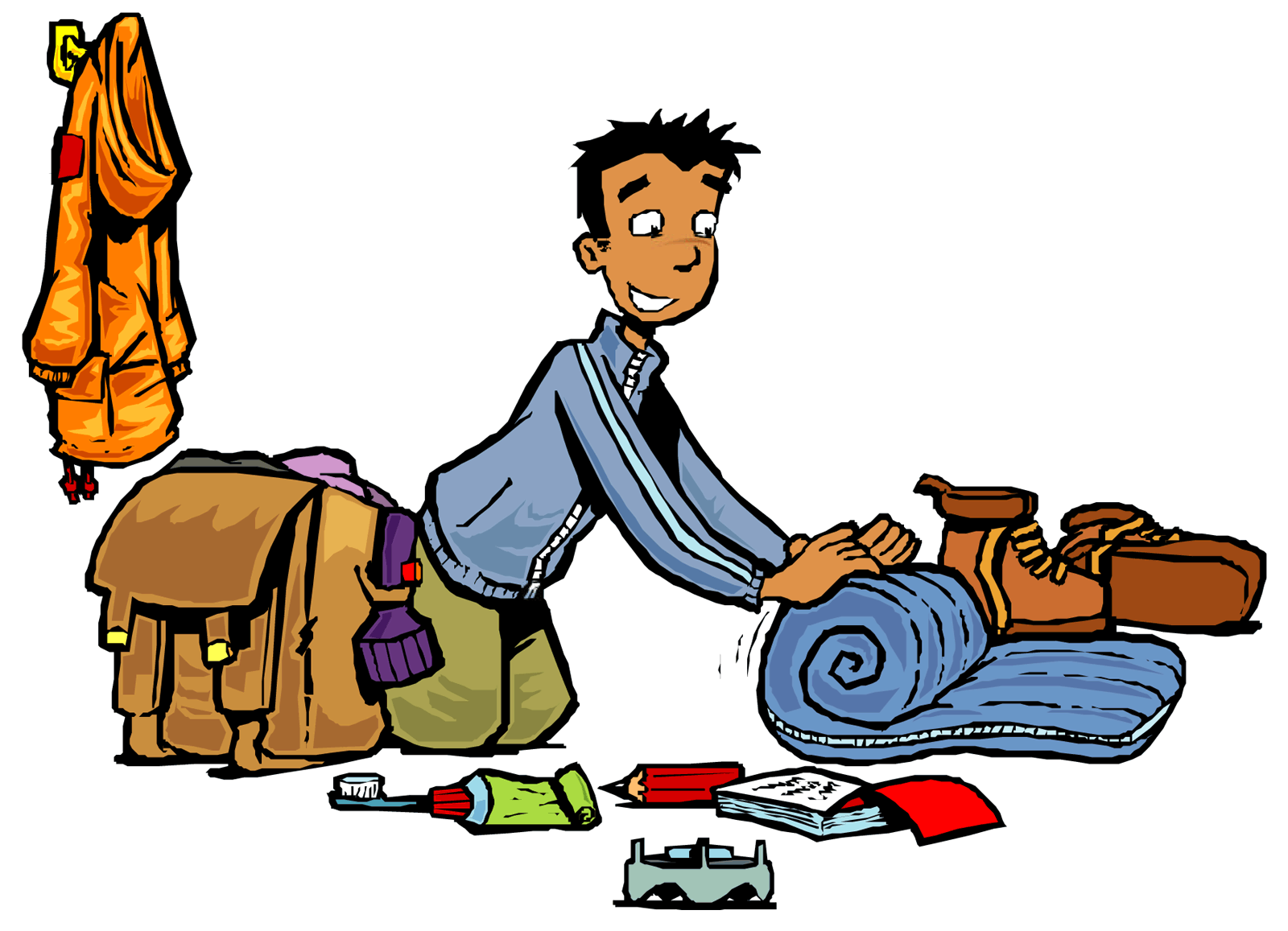 1600x1157 Clip Art For A Trip Packing Clipart