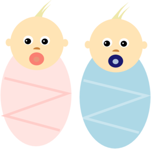 298x294 Twins Clipart Identical Twin
