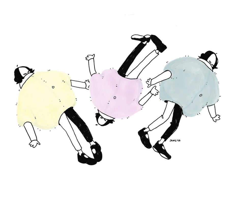 920x811 Bubbly Triplets, An Art Print By Jlvc