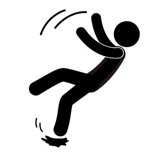 500x500 Person Falling Clipart