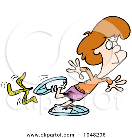 450x470 Slipping On Banana Clipart