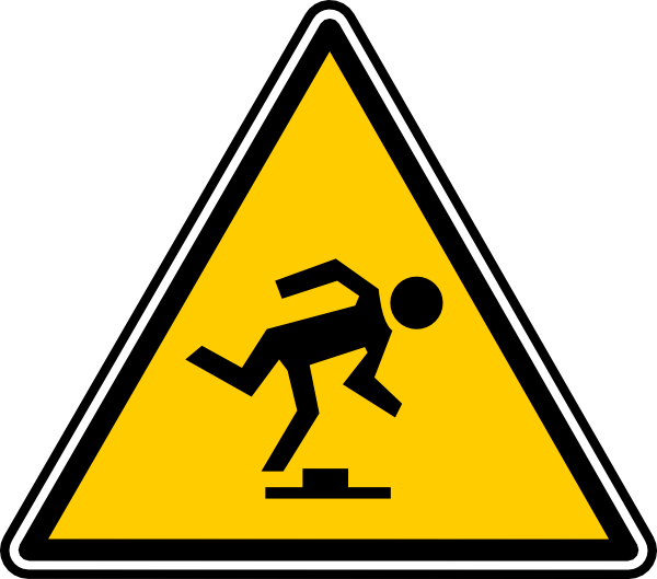 600x529 Tripping Hazard Clip Art Free Vector 4vector