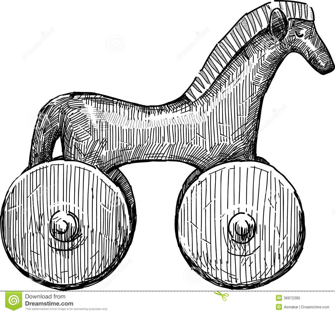 1300x1220 Trojan Horse Clipart Black And White