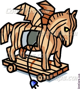 270x300 Trojan Horse Vector Clip Art