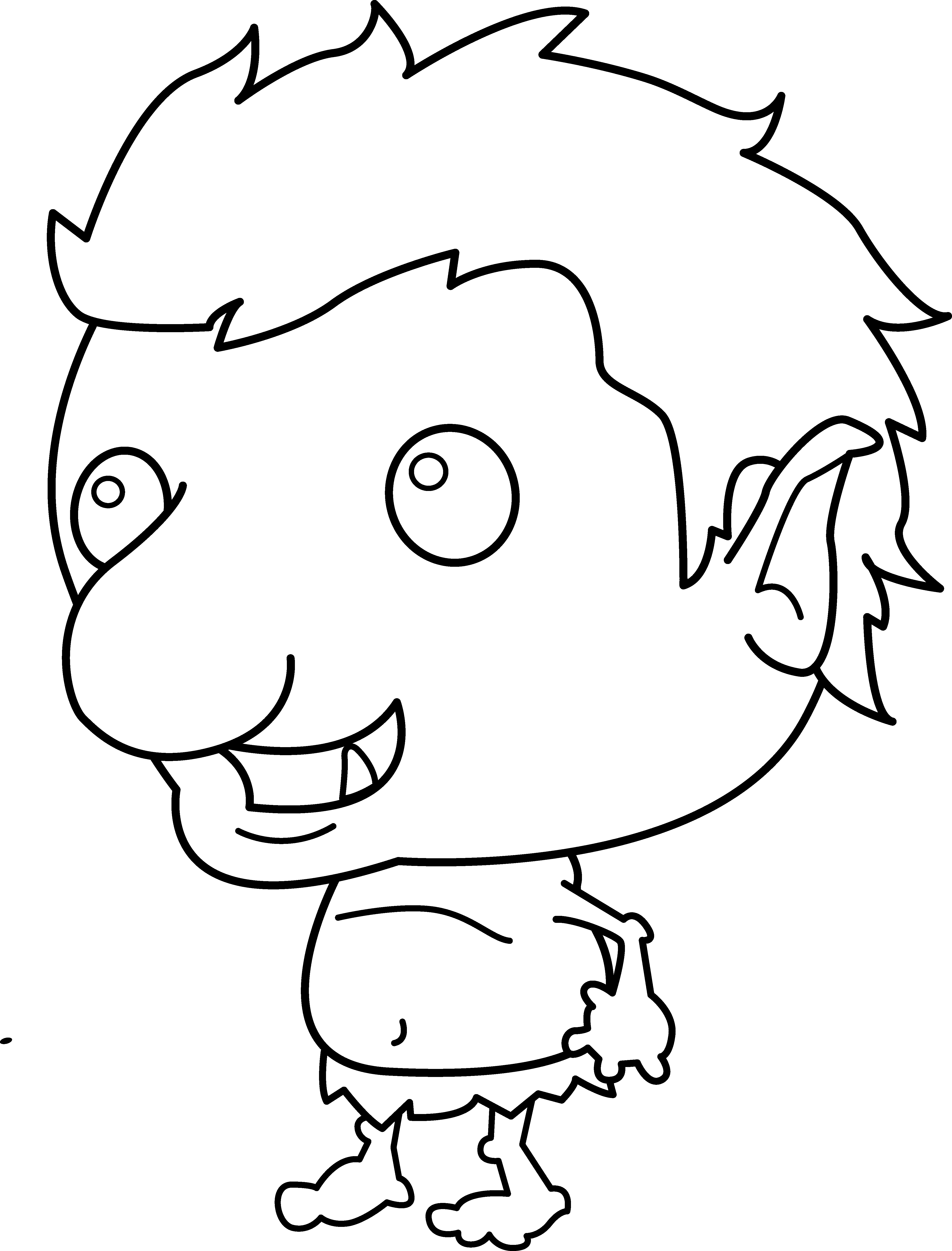 4497x5909 Little Troll Line Art