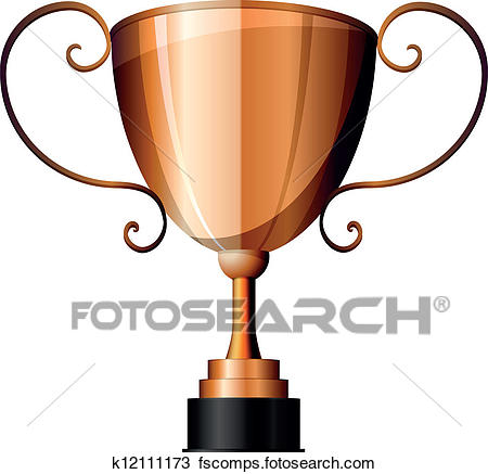 450x437 Clipart Of Bronze Trophy K12111173