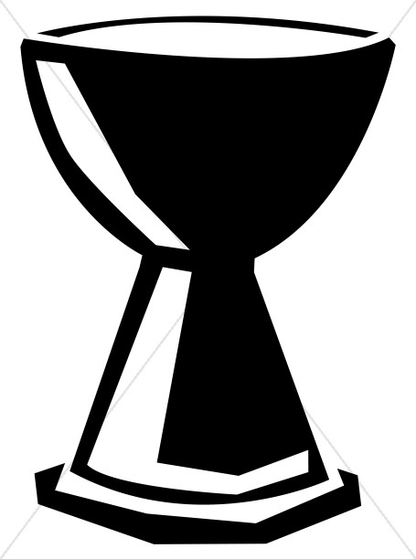 455x612 Carpenter Chalice In Black Communion Clipart
