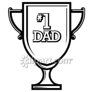 300x300 Number 1 Dad Clipart