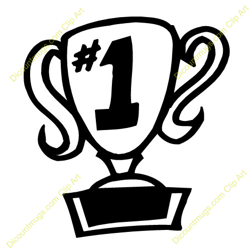 500x500 Trophy Clipart First Place