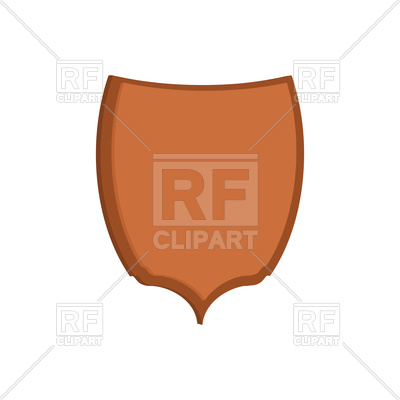 400x400 Wooden Shield Template For Head Hunting Trophy Royalty Free Vector