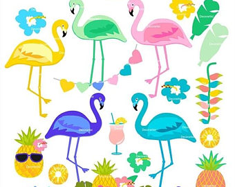 340x270 Flamingo Clipart Etsy