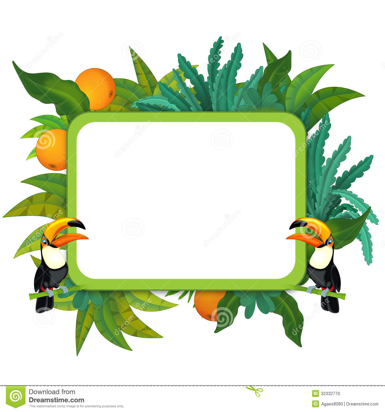 1300x1390 Jungle Theme Border Clipart