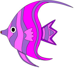250x226 Pink Tropical Fish Clip Art