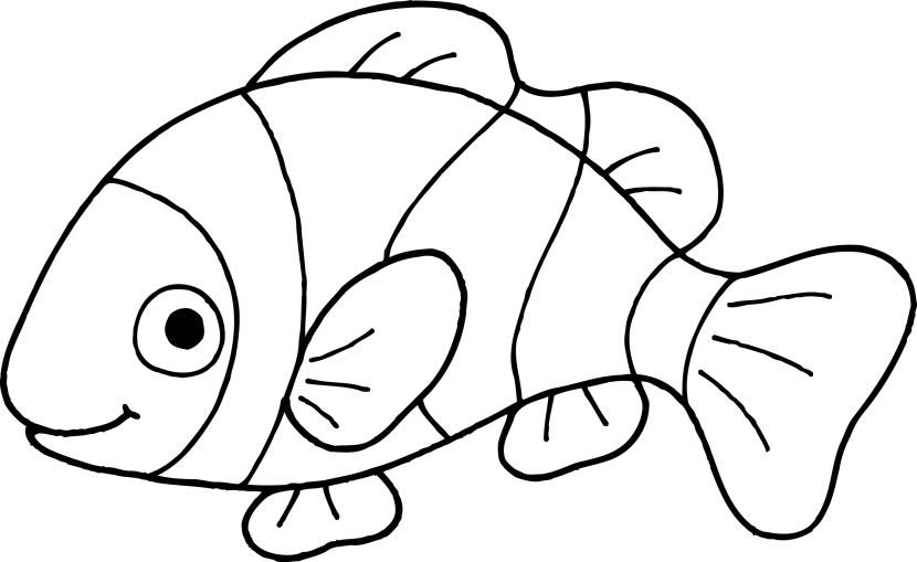 830x509 Holiday Coloring Pages Fish Color Pages