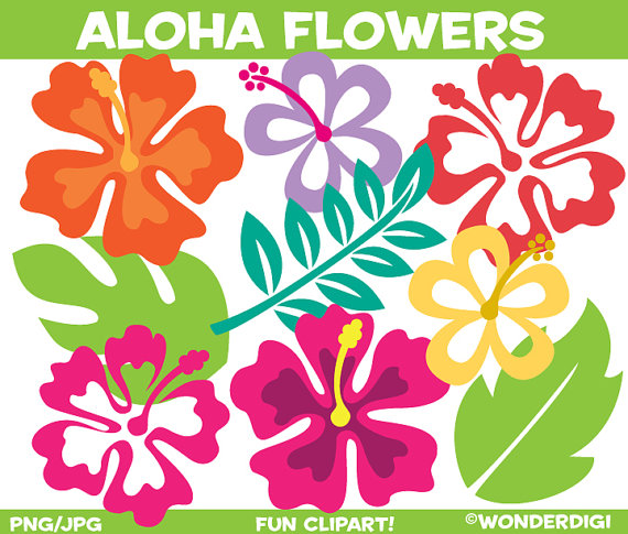 Tropical Flowers Clipart | Free download on ClipArtMag