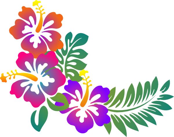 Tropical Flowers Clipart | Free download on ClipArtMag