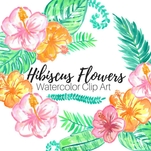 500x500 Hibiscus Clip Art
