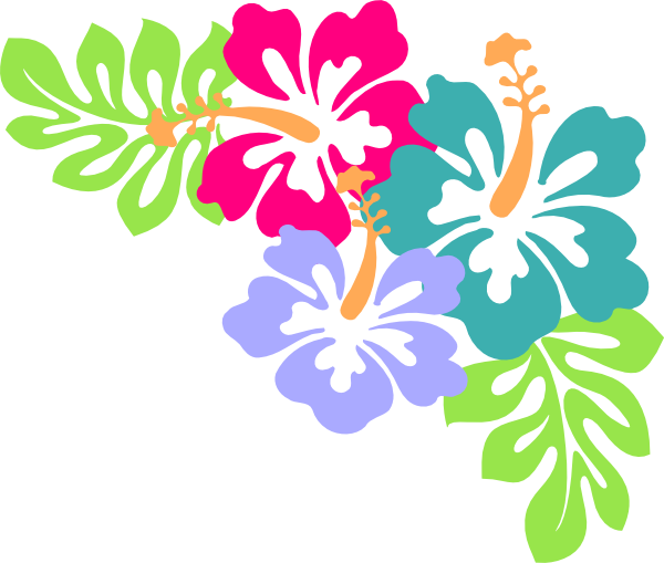 Tropical Flowers Clipart | Free download on ClipArtMag