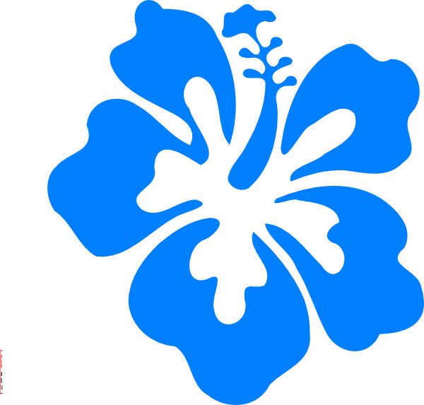 600x573 Tropical Flower Clip Art