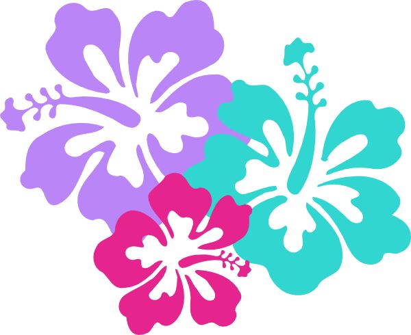 600x490 Tropical Flower Clip Art Free