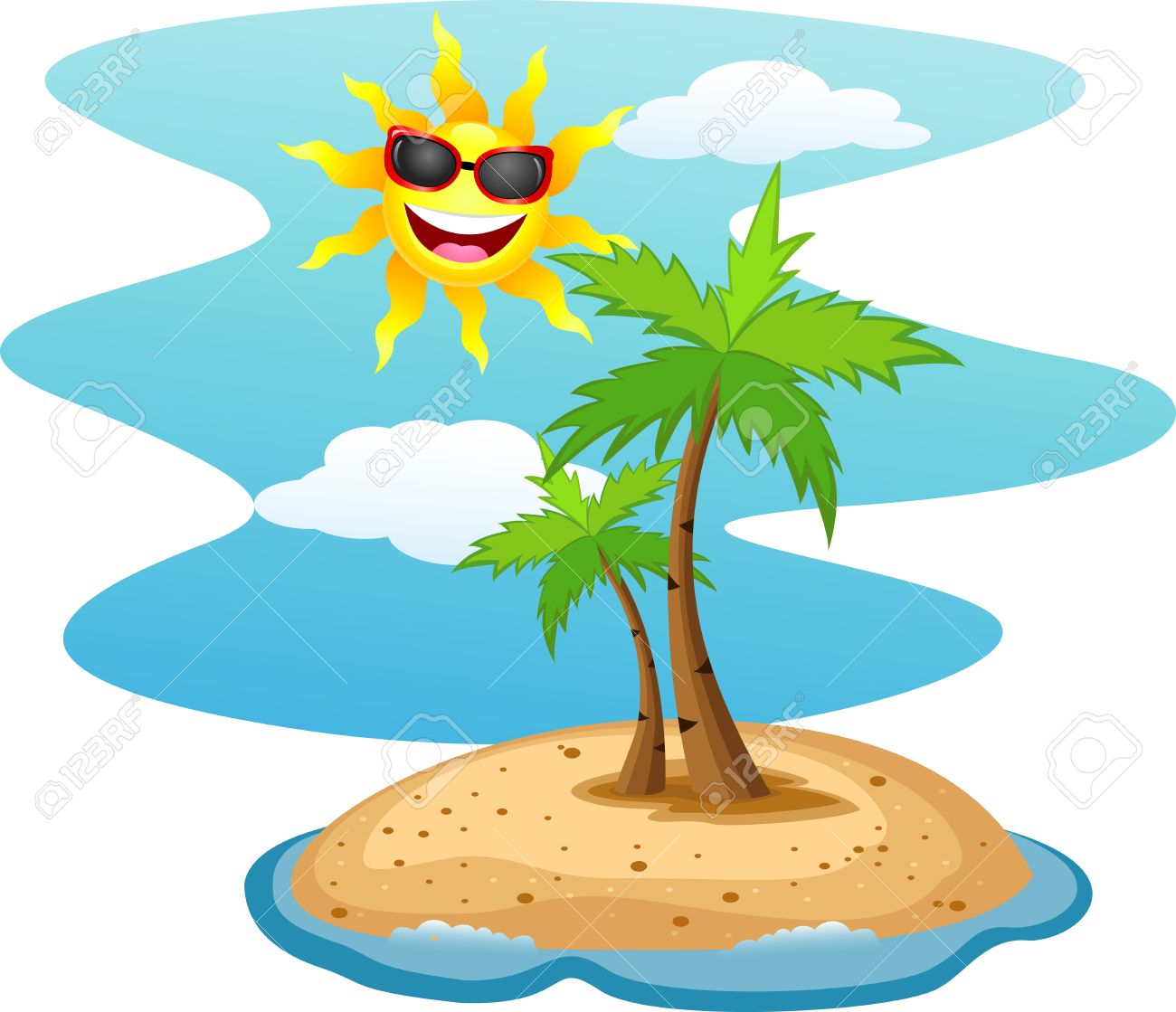 Tropical Island Clipart | Free download on ClipArtMag