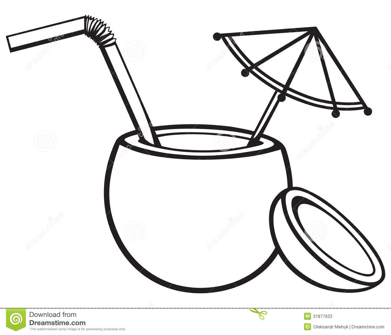 1300x1116 Coconut Clipart Beach Drink