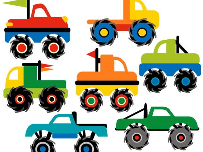700x525 Monster Truck Collection Clip Art Graphics By Revidevi