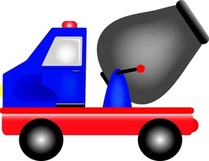 300x231 Cement Truck Clipart Image