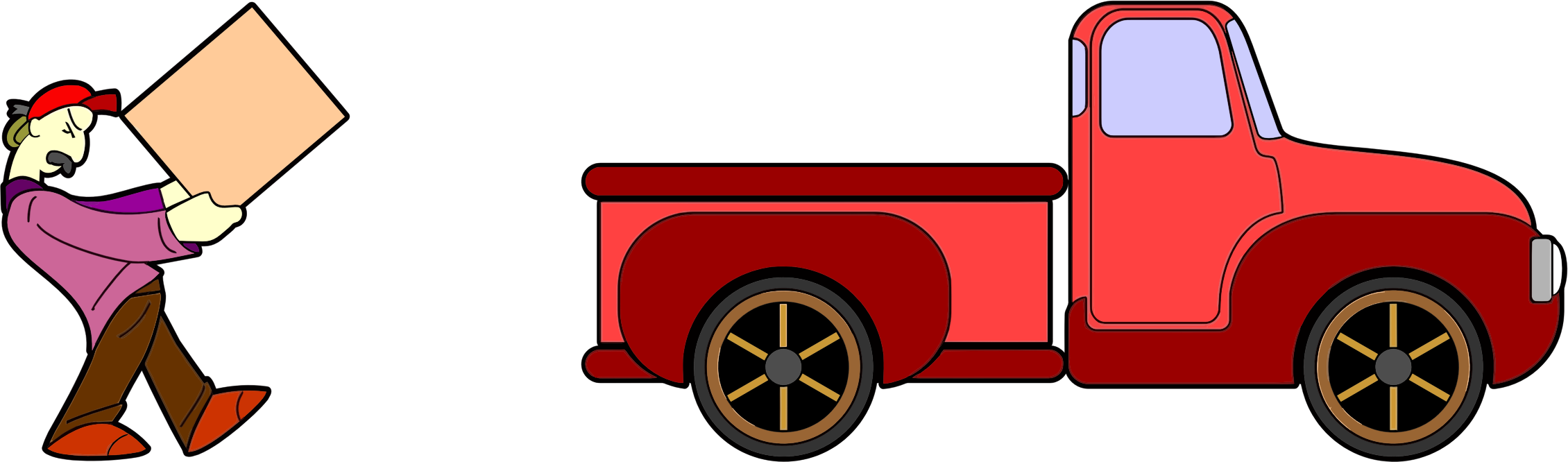 2260x666 Truck Clipart Red Truck