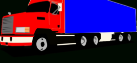 272x125 Semi Truck Clipart Black And White Clipart Panda
