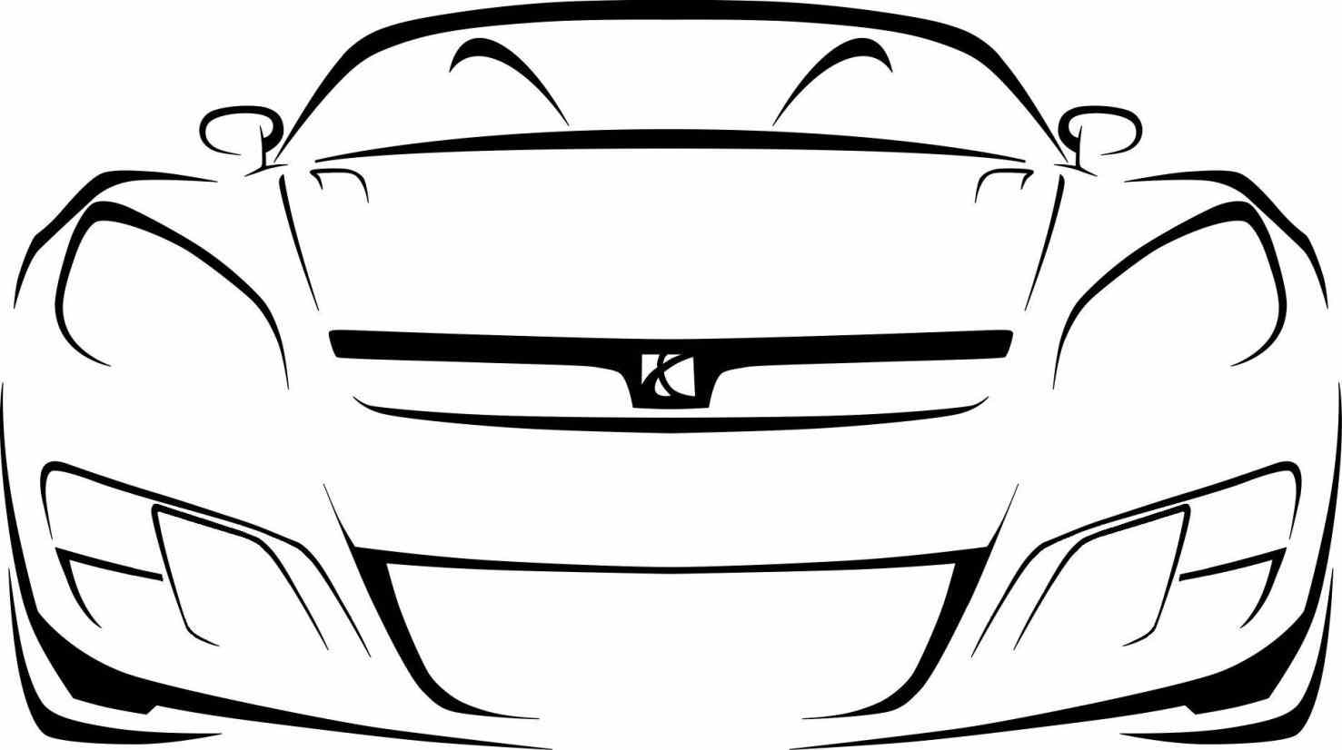 1477x826 Semi Truck Drawing Outline