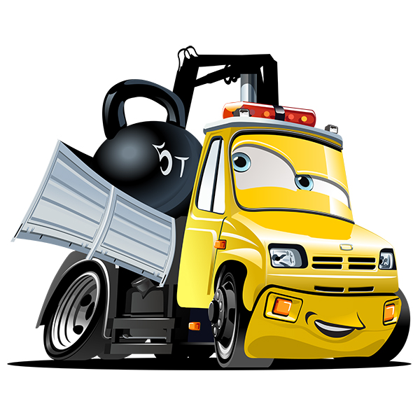 600x600 Stickers For Kids Truck Crane Ball 2