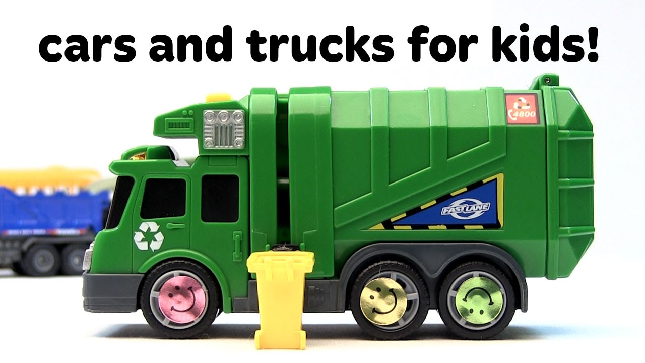1280x720 Toy Cars For Kids! Monster Trucks, Race Cars, And Dump Truck Toys